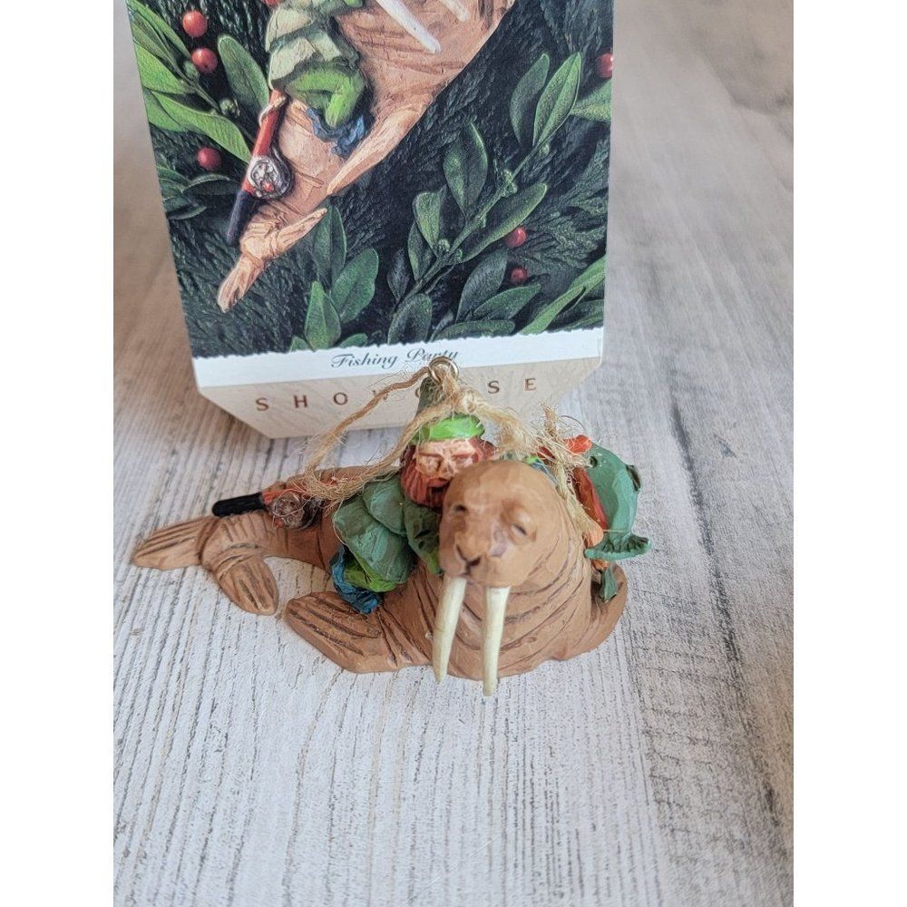 Hallmark 1995 Fishing Party ornament Xmas